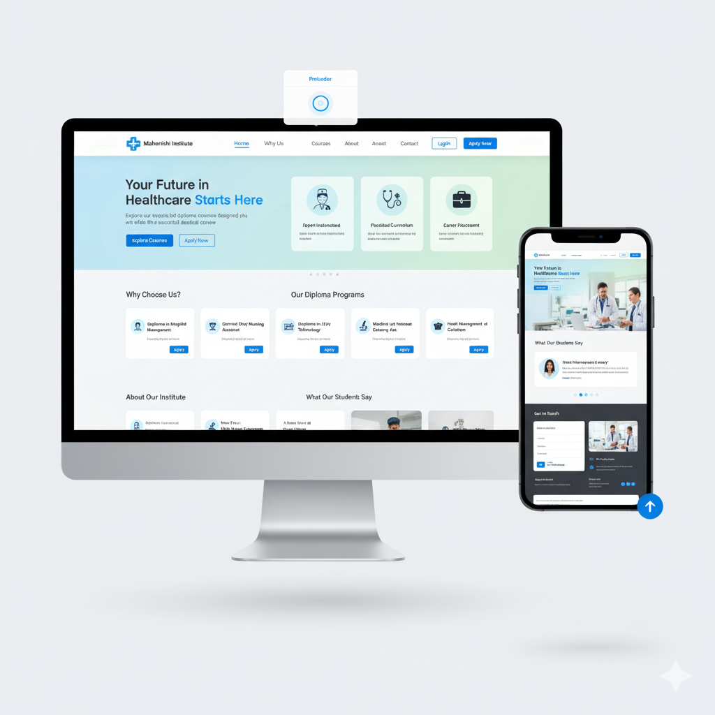 Course Enrollment App dashboard interface